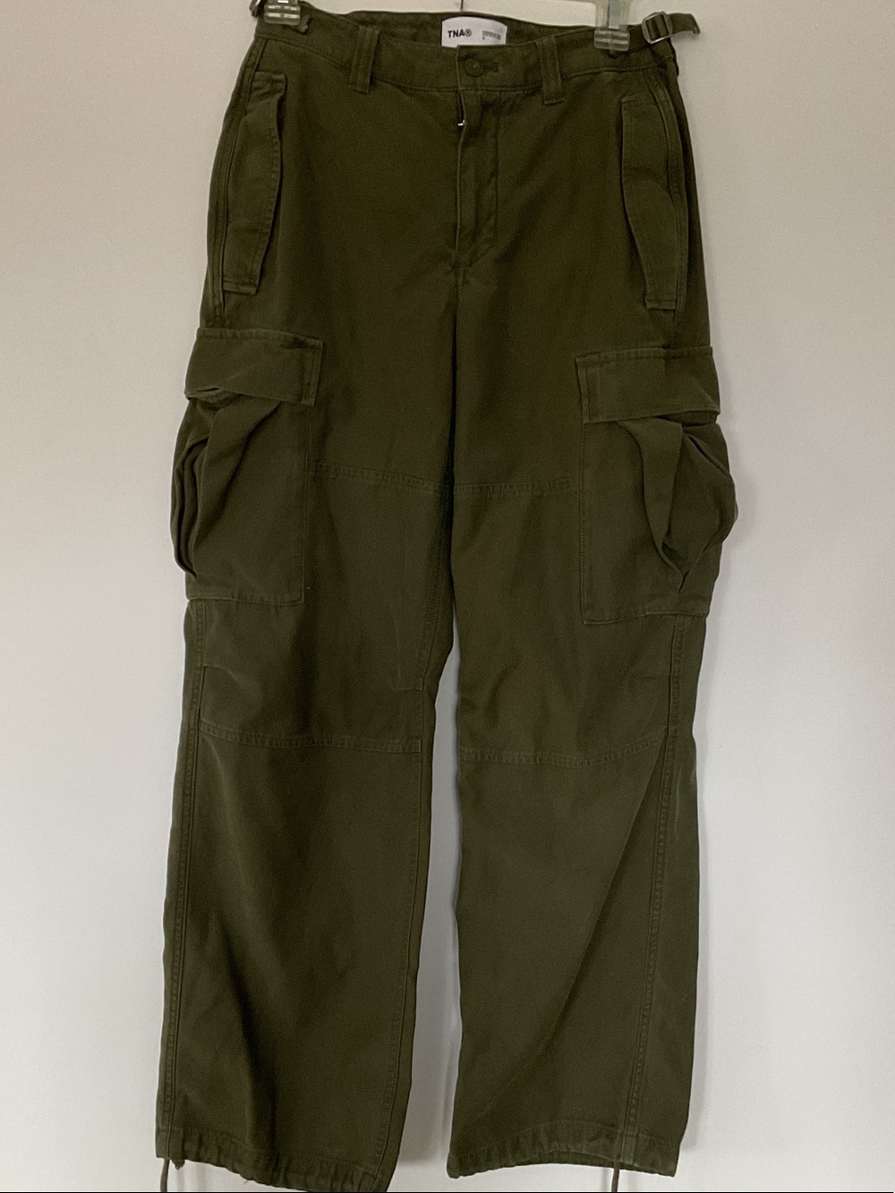 TNA Olive Green Wide Leg Cargo Pants